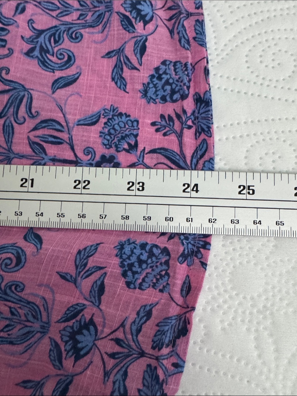 J. Jill Floral Boho Peasant Top Pink Blue Floral Print Cotton Size Small - Picture 12 of 12
